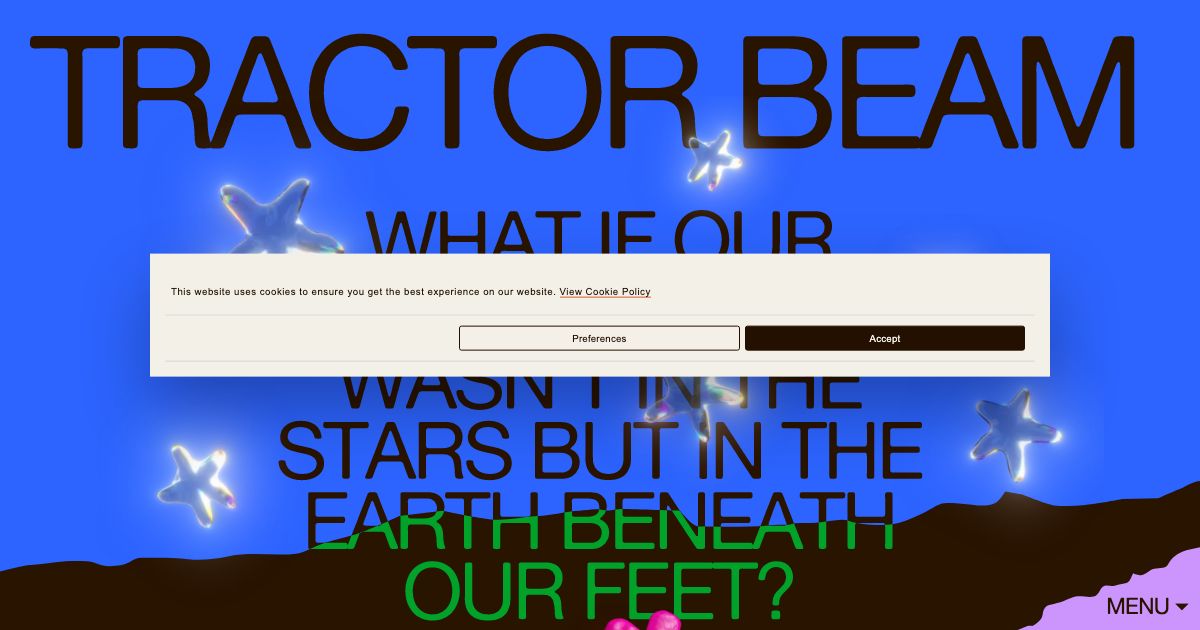 Screenshot of web page.