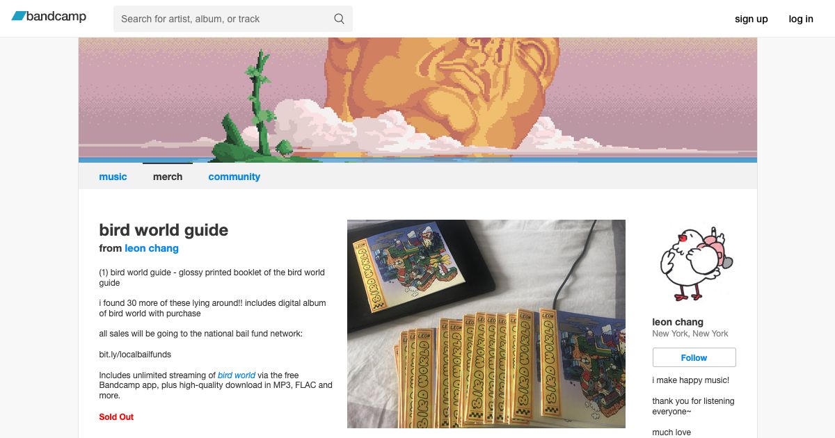 Screenshot of web page.