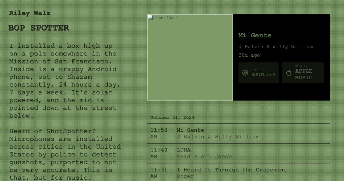 Screenshot of web page.