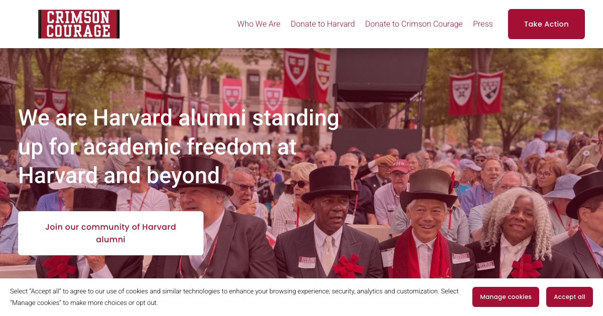 Screenshot of web page.