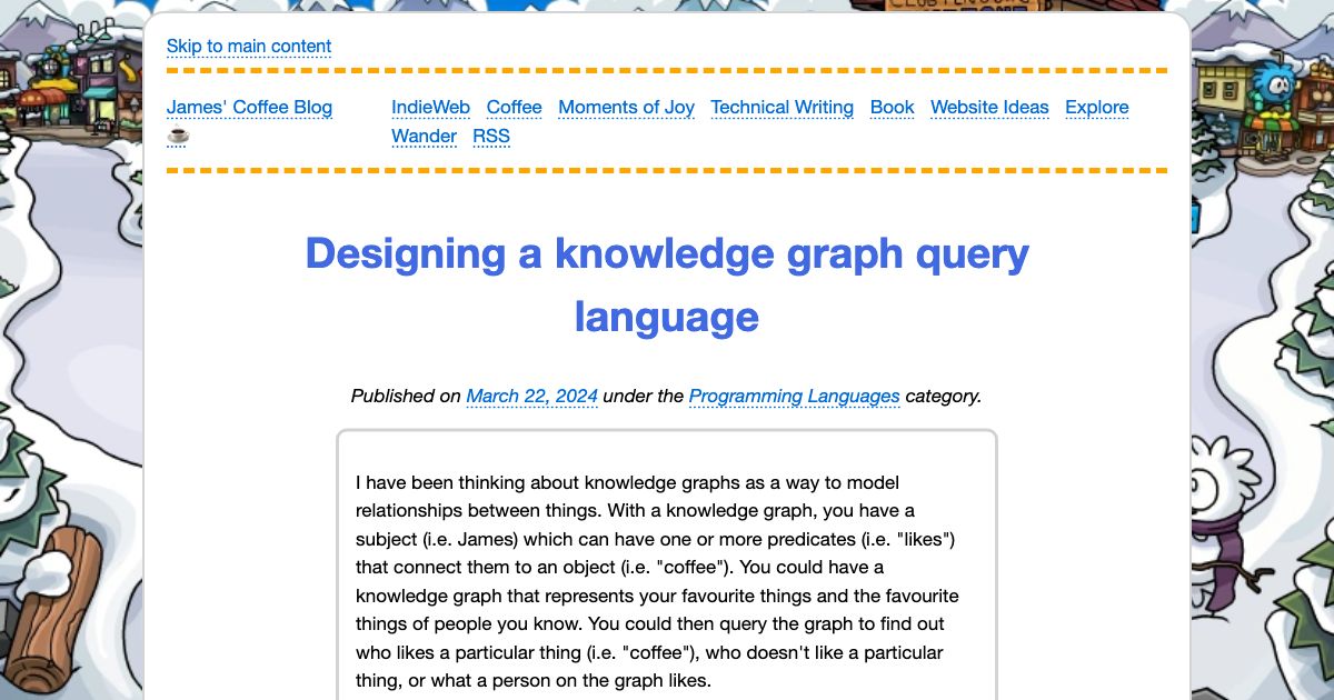 Screenshot of web page.