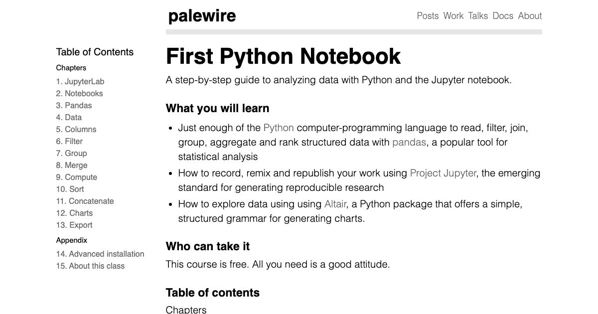 Screenshot of web page.