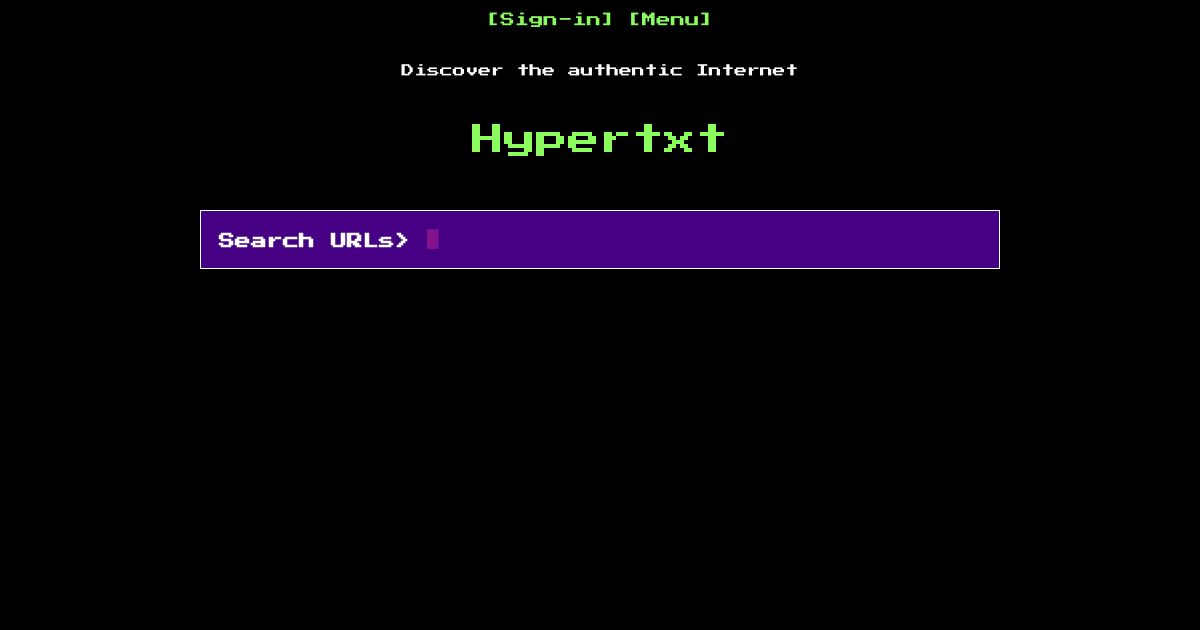 Screenshot of web page.