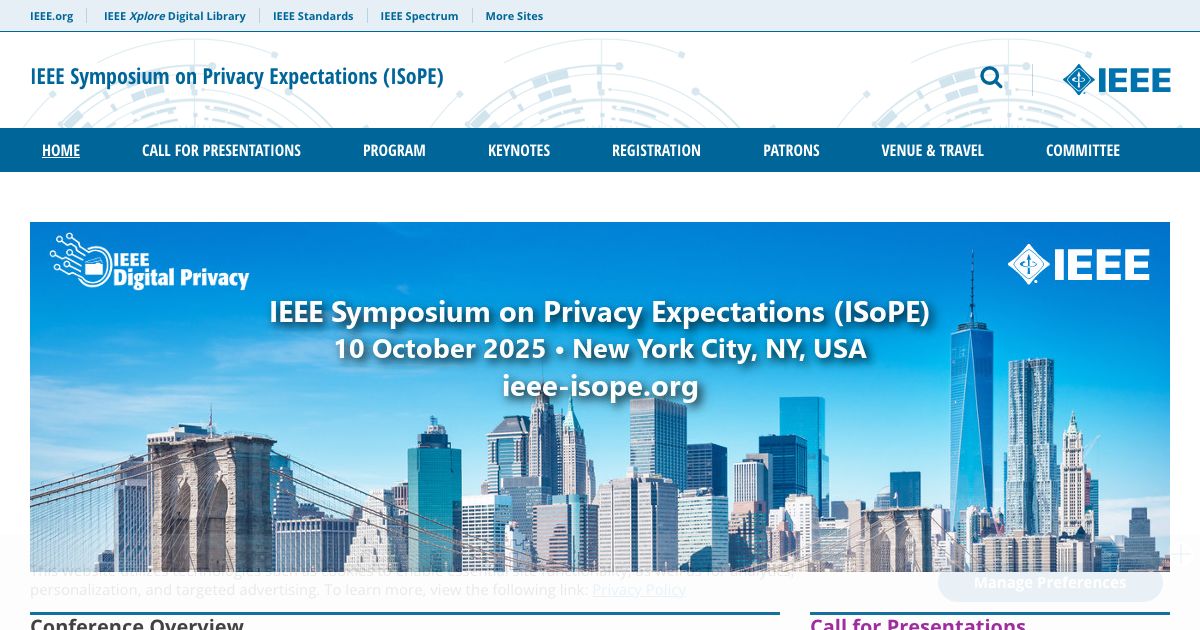 Screenshot of web page.