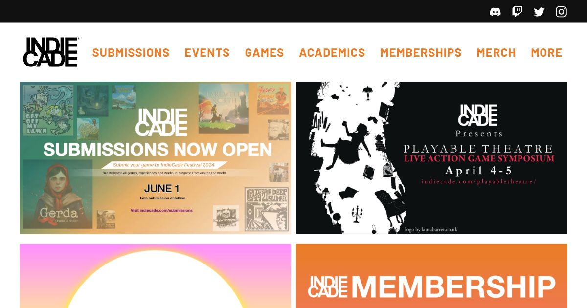 Screenshot of web page.