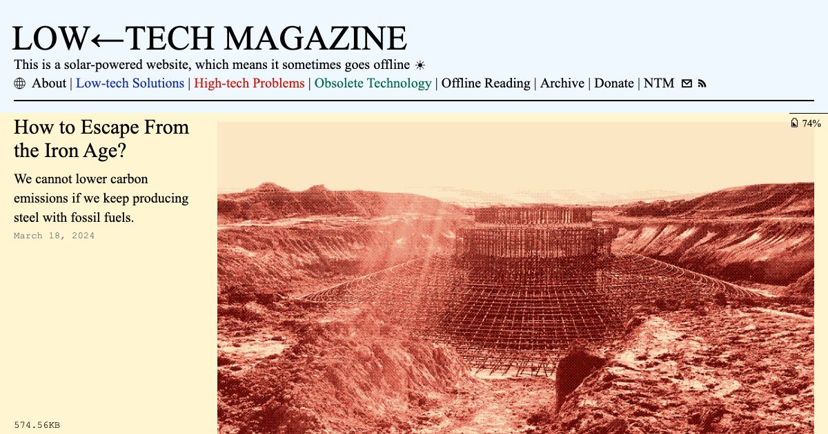 Screenshot of web page.