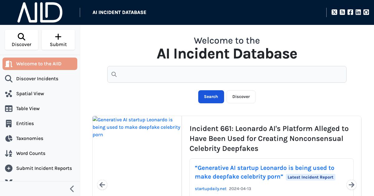Screenshot of web page.