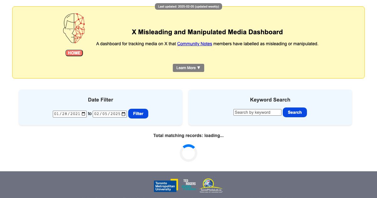 Screenshot of web page.