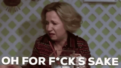 women pouring herself a drink with meme text stating oh for fks sake